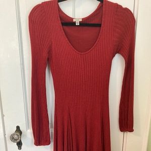 Urban Outfitters Ecote Topanga Red Sweater Dress